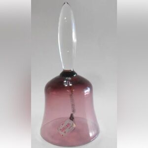 Vintage Norleans Amethyst Elegant Purple Glass Bell